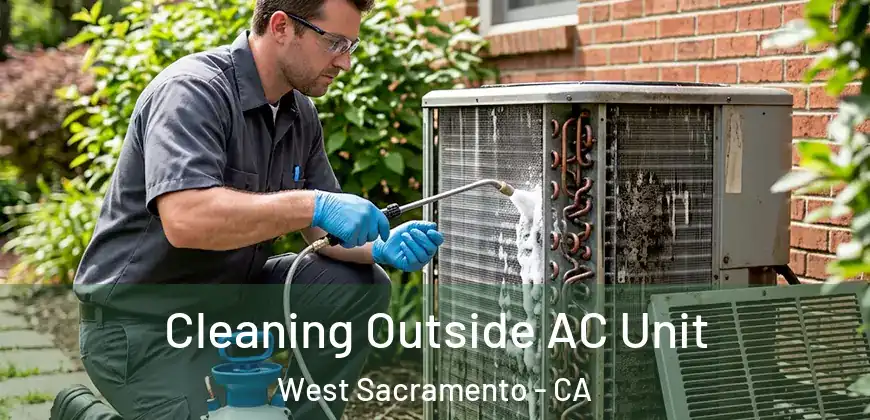 Cleaning Outside AC Unit West Sacramento - CA